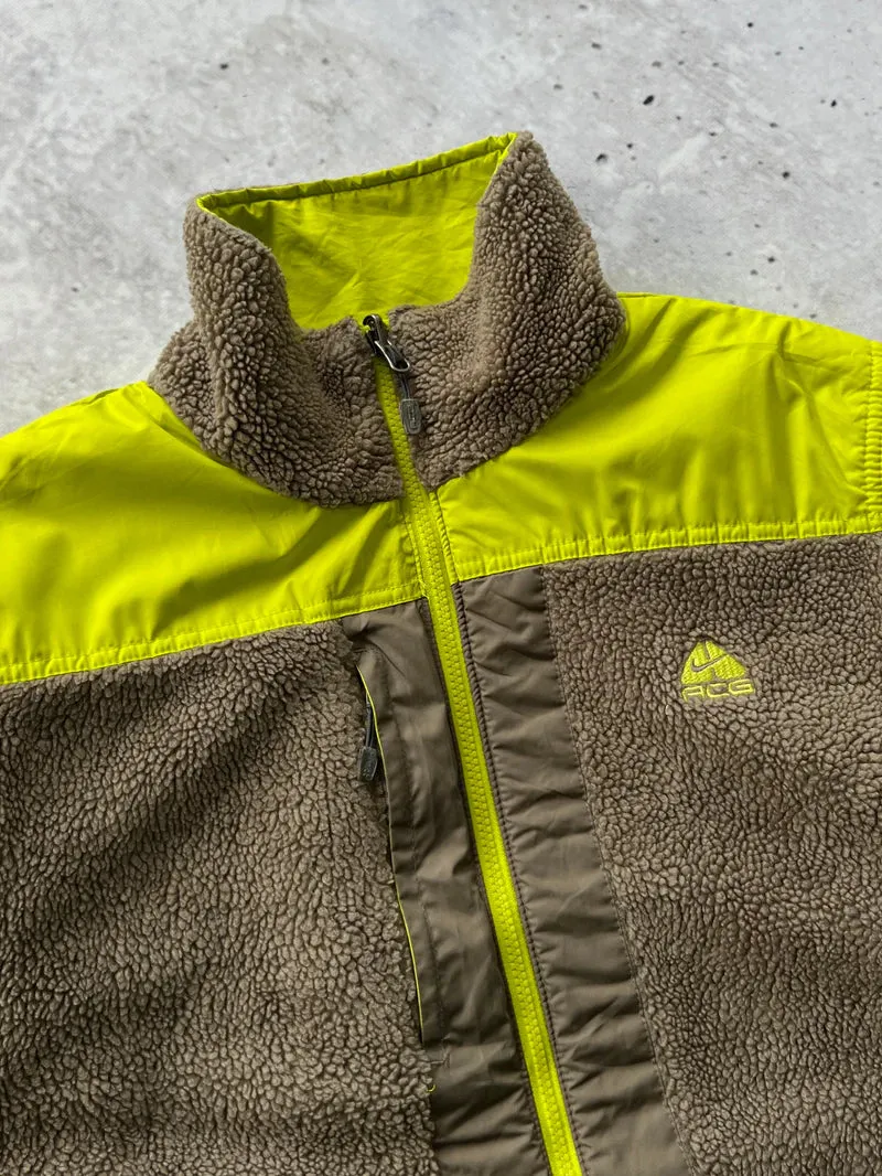 00's Reversible Nike ACG deep pile fleece jacket (XL)