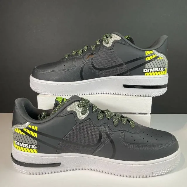 3m x nike air force 1 react lx anthracite volt