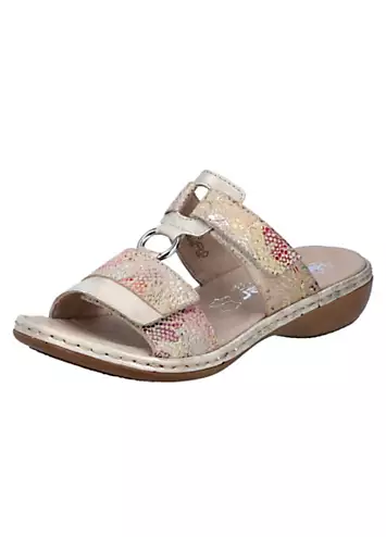 659X6 Ladies Multi Hook & Loop Sandals by Rieker | Look Again