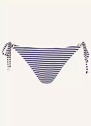 Accessorize Ring Detail Stripe Bikini Bottoms | Grattan