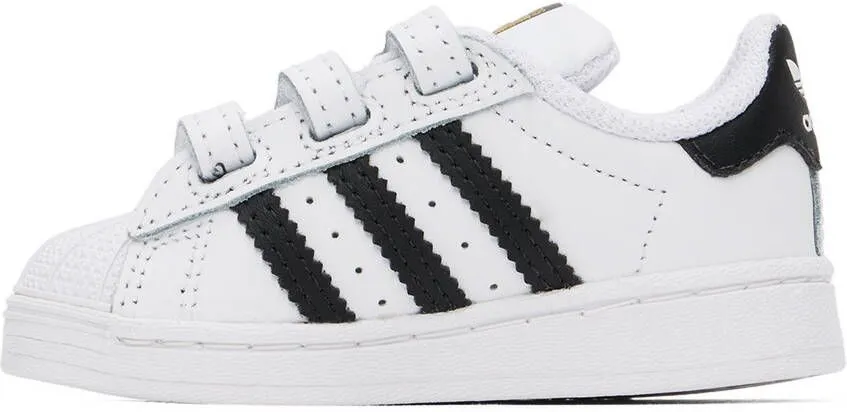 Adidas Kids Baby White & Black Superstar Sneakers