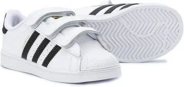 Adidas Kids Superstar touch strap sneakers White