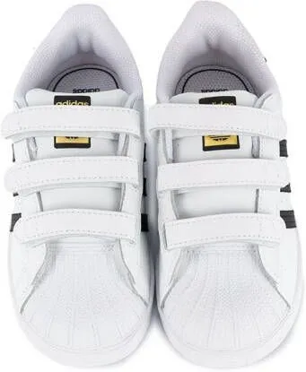 Adidas Kids Superstar touch strap sneakers White