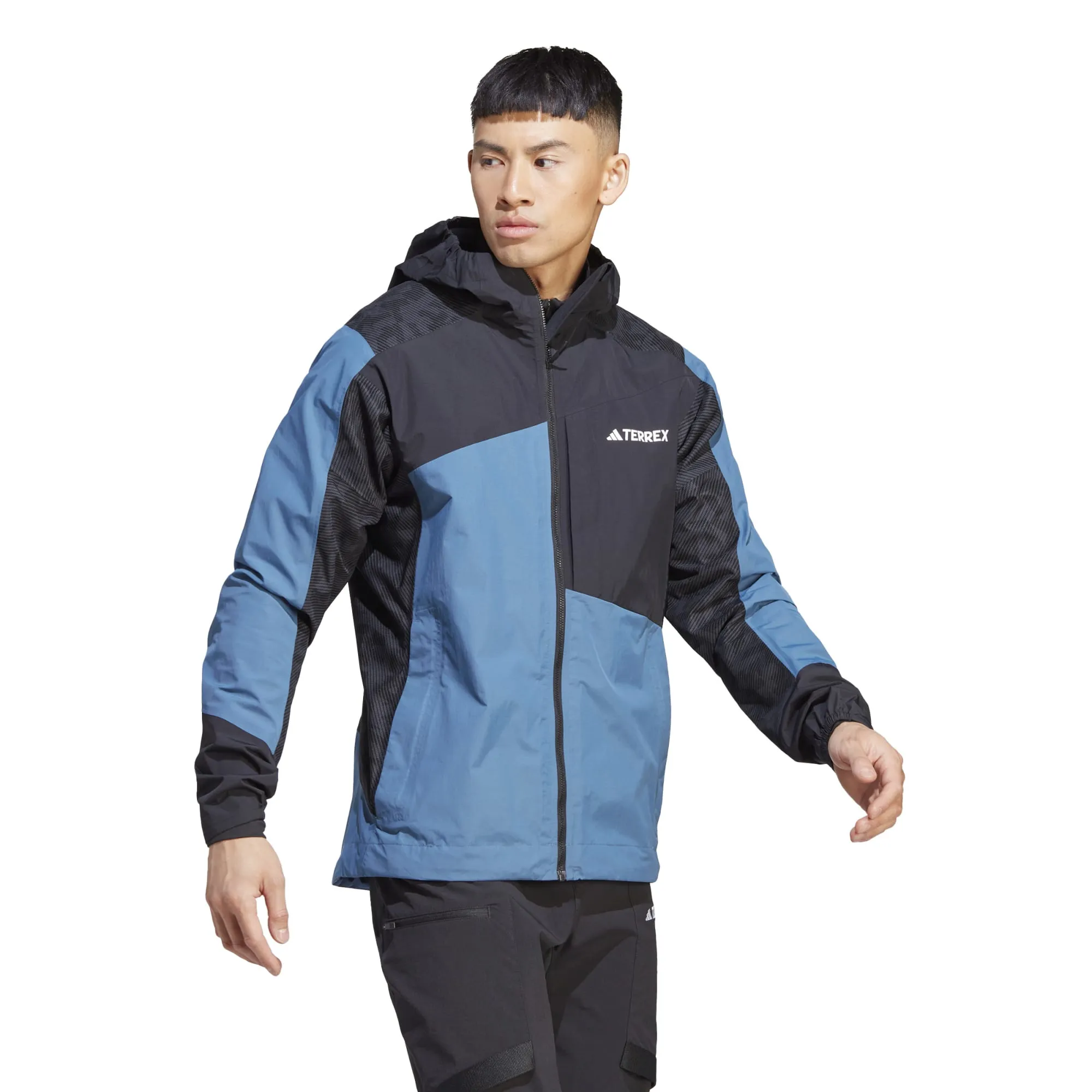 Adidas Men's TERREX Xperior Hybrid Rain Jacket Wonste/Black/Carbon | Buy Adidas Men's TERREX Xperior Hybrid Rain Jacke