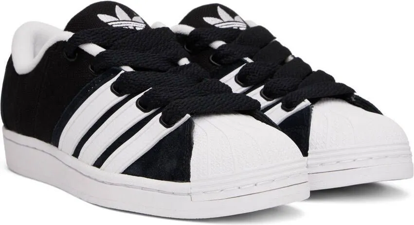 Adidas Originals Black & White Superstar Supermodified Sneakers