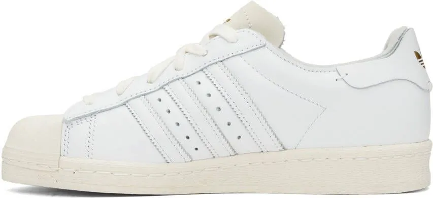 Adidas Originals White & Beige Superstar 82 Sneakers