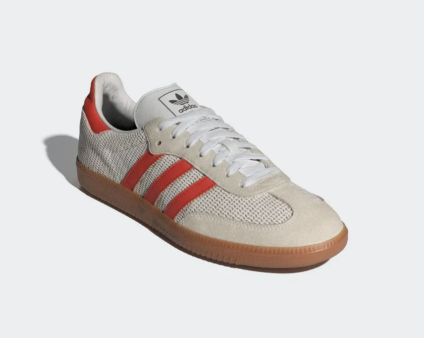 Adidas Samba OG Crystal White Preloved Red Gum M2 IG1380