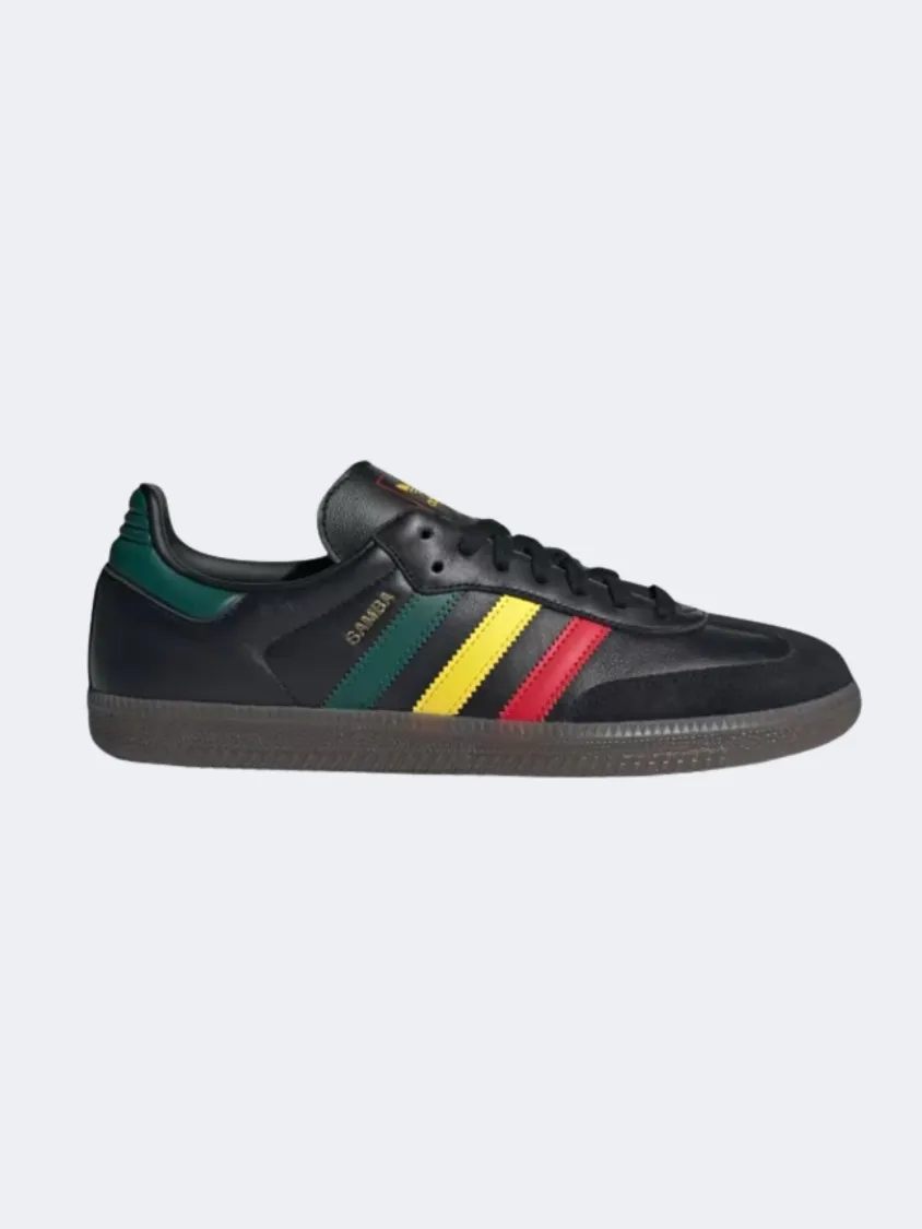 Adidas Samba Og Unisex Original Shoes Black/Yellow/Green