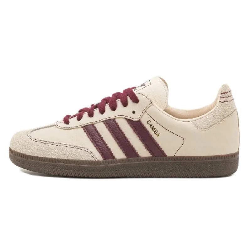 Adidas Samba OG Wonder White Maroon