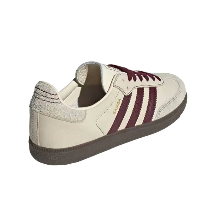 Adidas Samba OG Wonder White Maroon