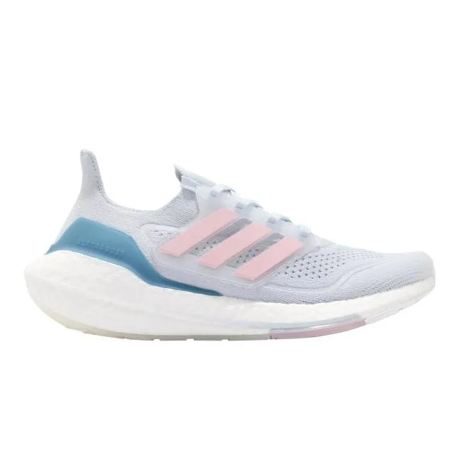 Adidas ultraboost 21 w grey pink blue women jogging running lifestyle fy0395