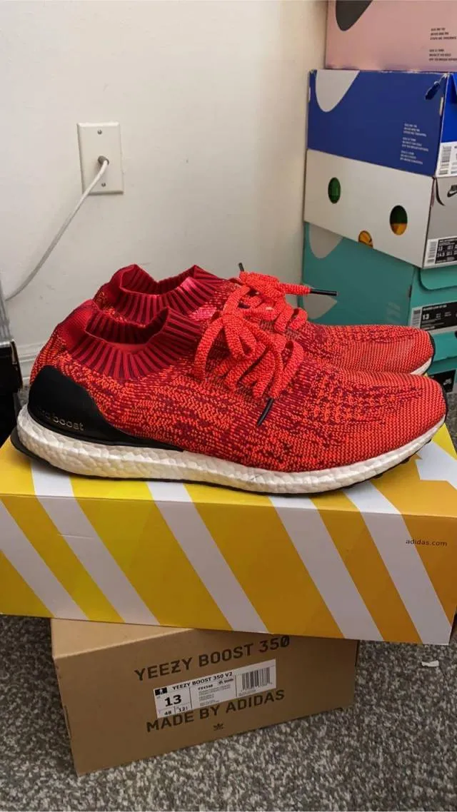 Adidas ultraboost uncaged solar red