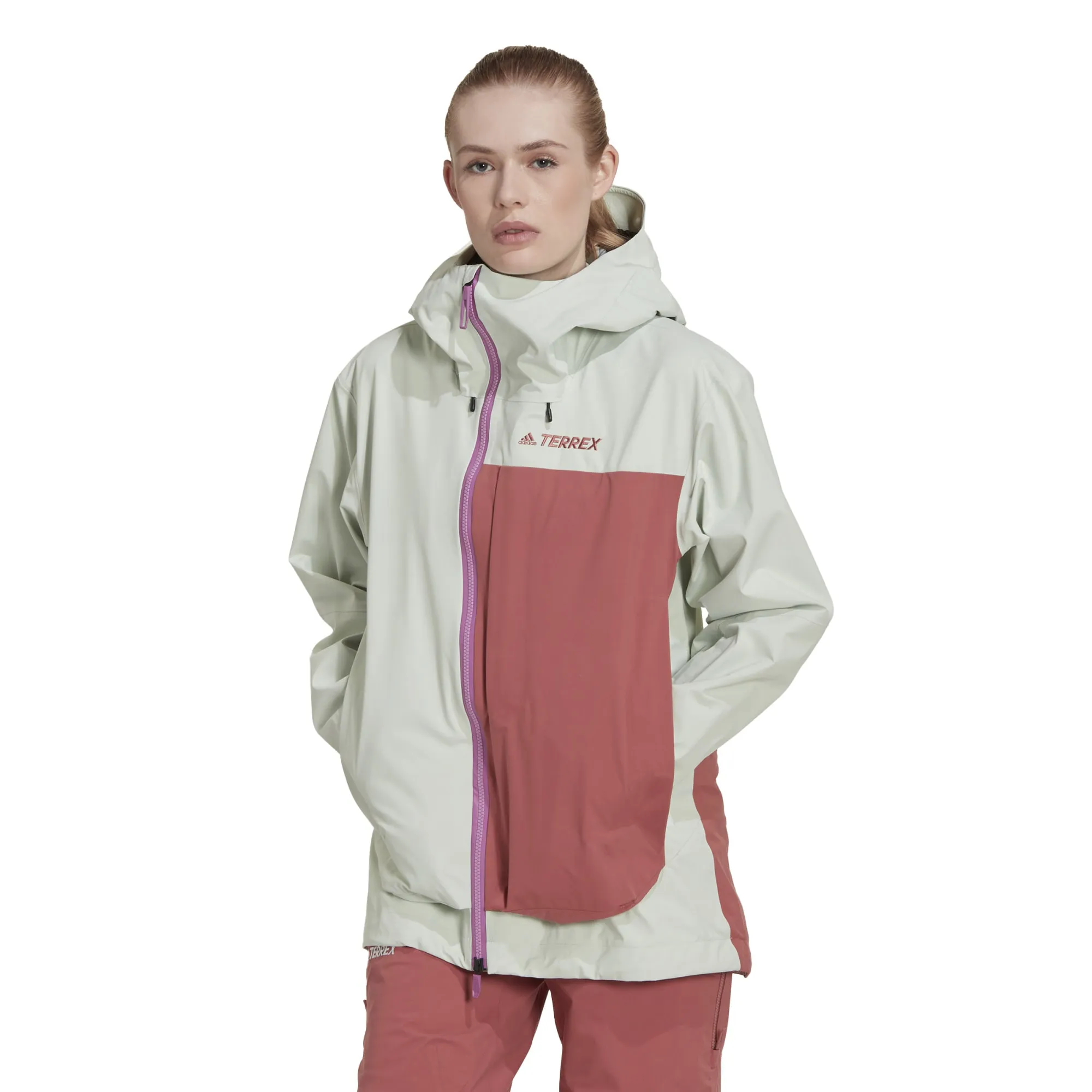 Adidas Women's Terrex MYSHELTER 3-Layer GORE-TEX Snow Jacket Wonred/Lingrn | Buy Adidas Women's Terrex MYSHELTER 3-Lay