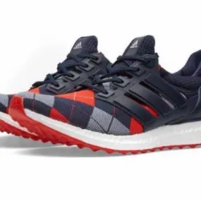 Adidas x kris van assche ultraboost navy plaid