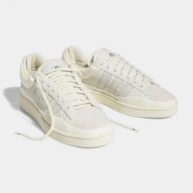 Bad bunny x adidas campus light (cloud white/ cream/ aluminium/ chalk white) men us 8-13 fz5823