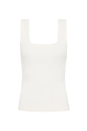 --Bronte Scoop Neck Rib Tank-