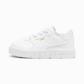 Cali Court Leather Sneakers - Girls 0-4 years | PUMA White-PUMA Gold | PUMA Cali | PUMA 