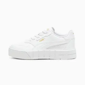 Cali Court Leather Sneakers - Girls 4-8 years | PUMA White-PUMA Gold | PUMA Cali | PUMA 