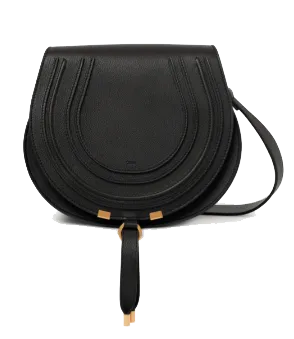 CHLOE  CHLOE MARCIE SADDLE BAG BLACK