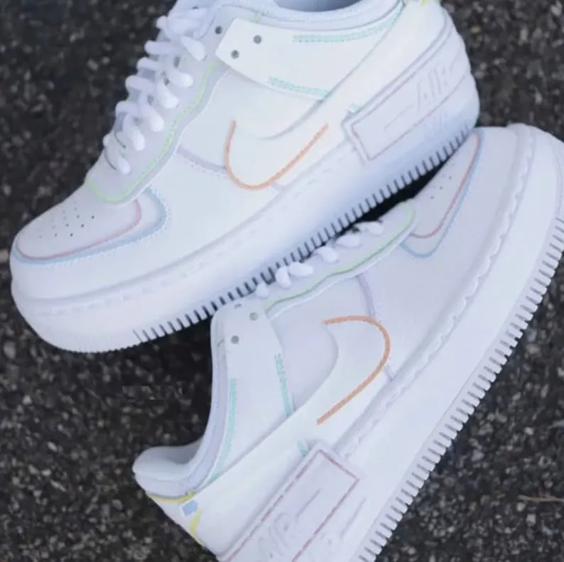 Colorful Custom Nike Air Force 1 Shadows