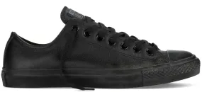 Converse Chuck Taylor All Star Low Top Leather Monochrome Black