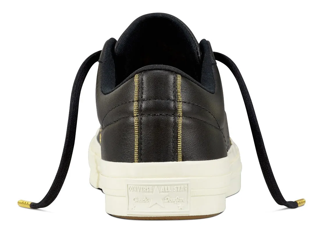 Converse One Star Low Top Black/Gold/Egret