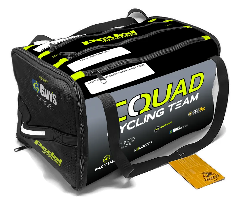 CQUAD.com Cycling Team 2022 RACEDAY BAG