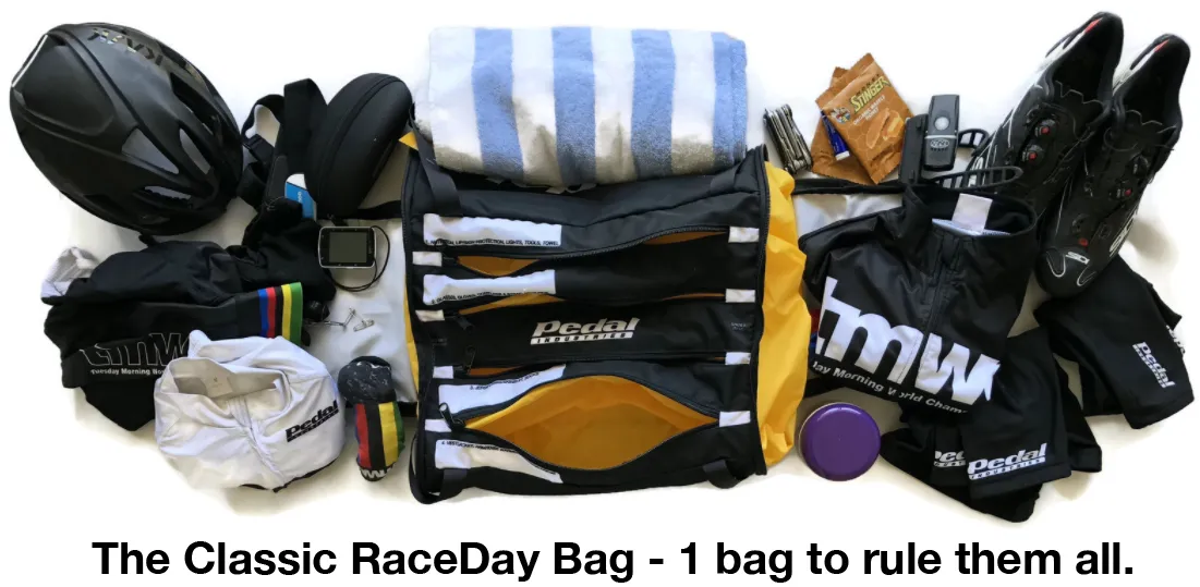 CQUAD.com Cycling Team 2022 RACEDAY BAG