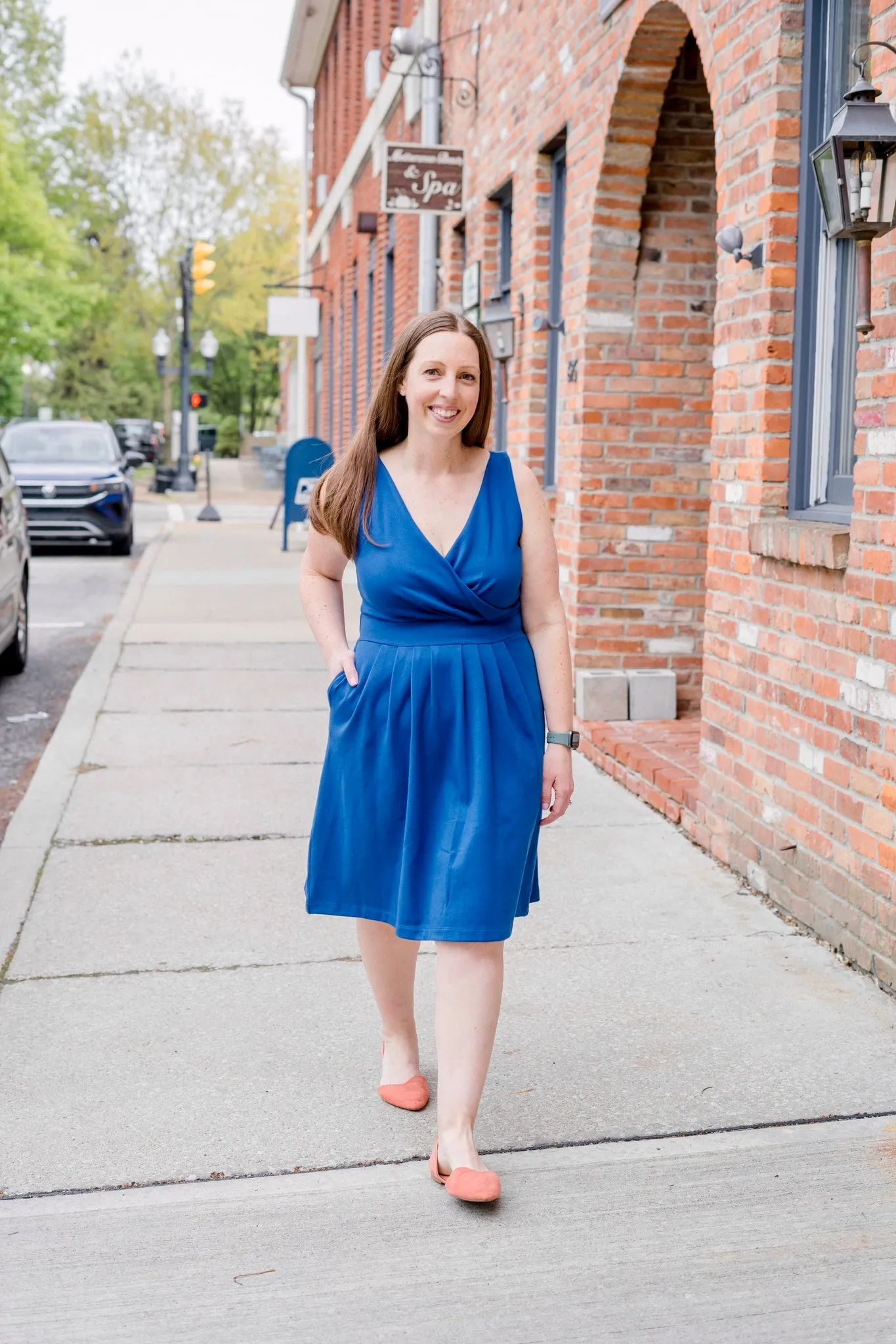 Cross-Front Dress