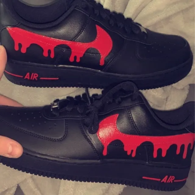 Custom Nike Air Force 1 Drip Any Color Drip