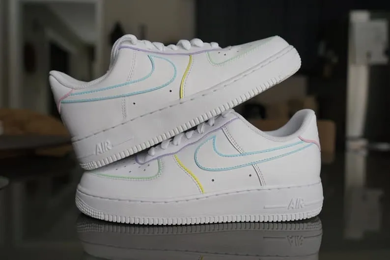 Custom Nike Air Force 1 Painted Color