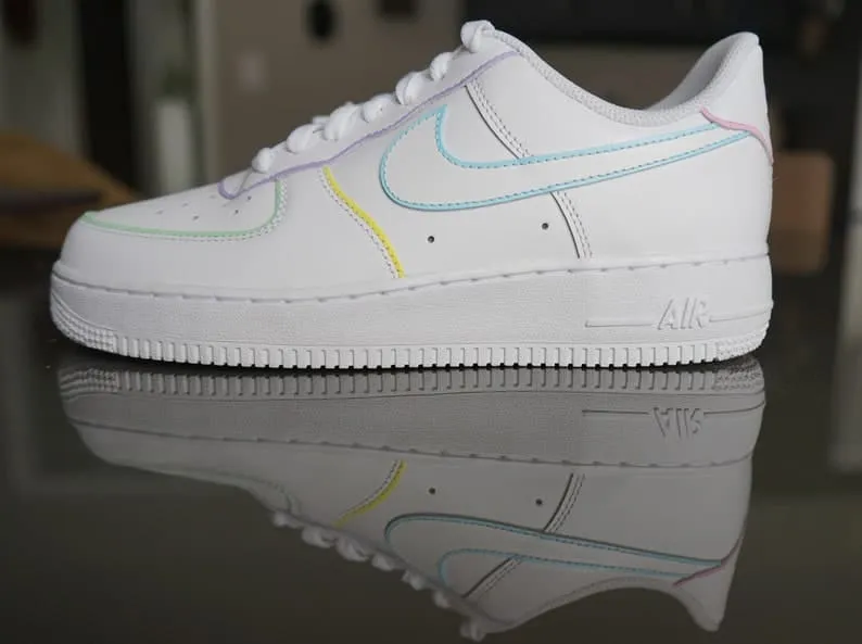 Custom Nike Air Force 1 Painted Color