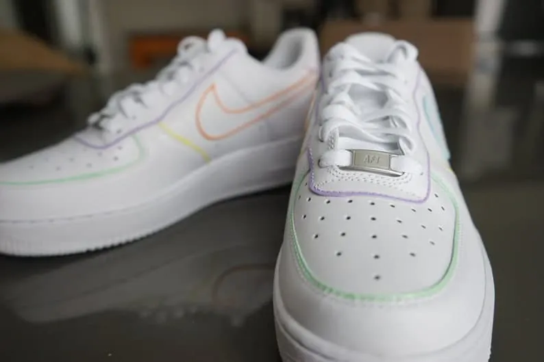 Custom Nike Air Force 1 Painted Color