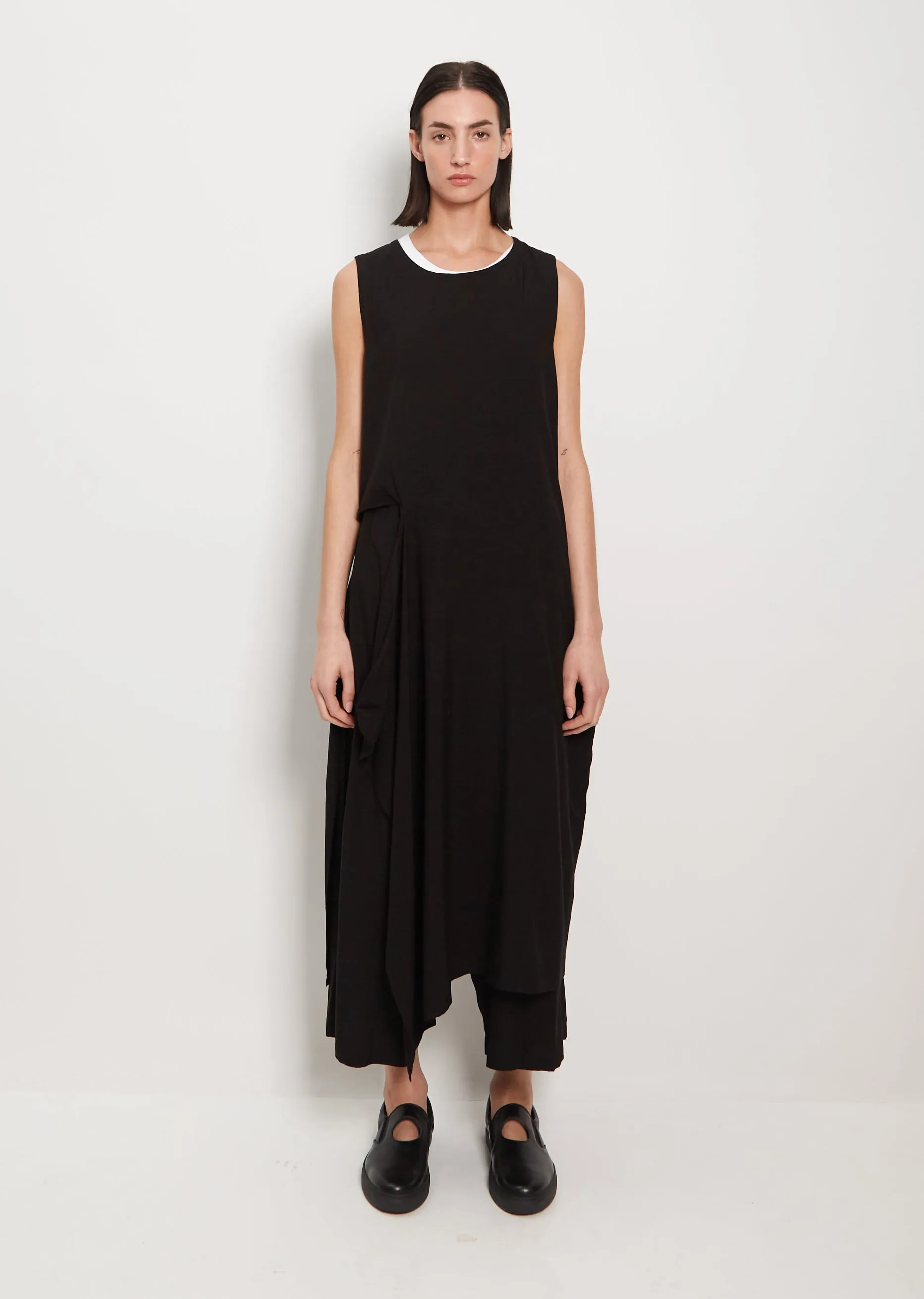 Drape Sleeveless Dress