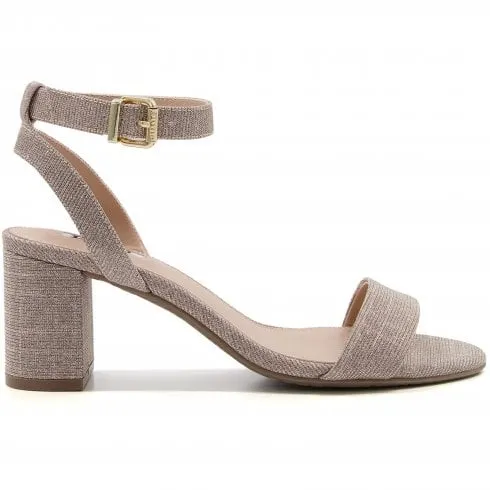 Dune London Meye | Rose Gold | Women's Classic Block-Heeled Sandals