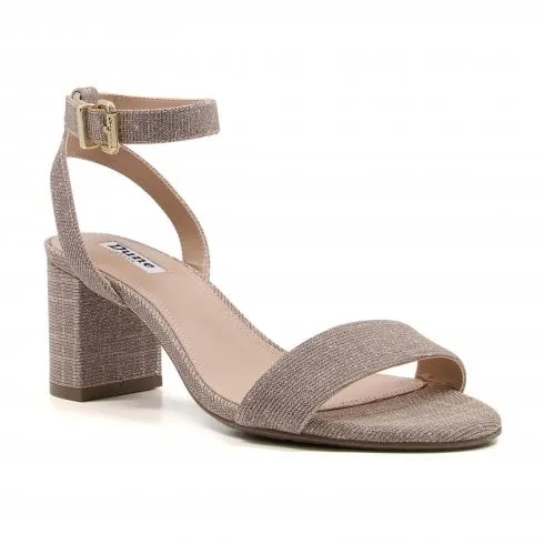 Dune London Meye | Rose Gold | Women's Classic Block-Heeled Sandals