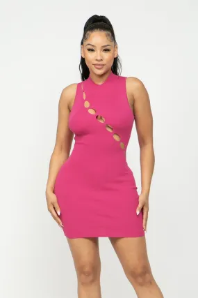 Elena Dress (Fuchsia)