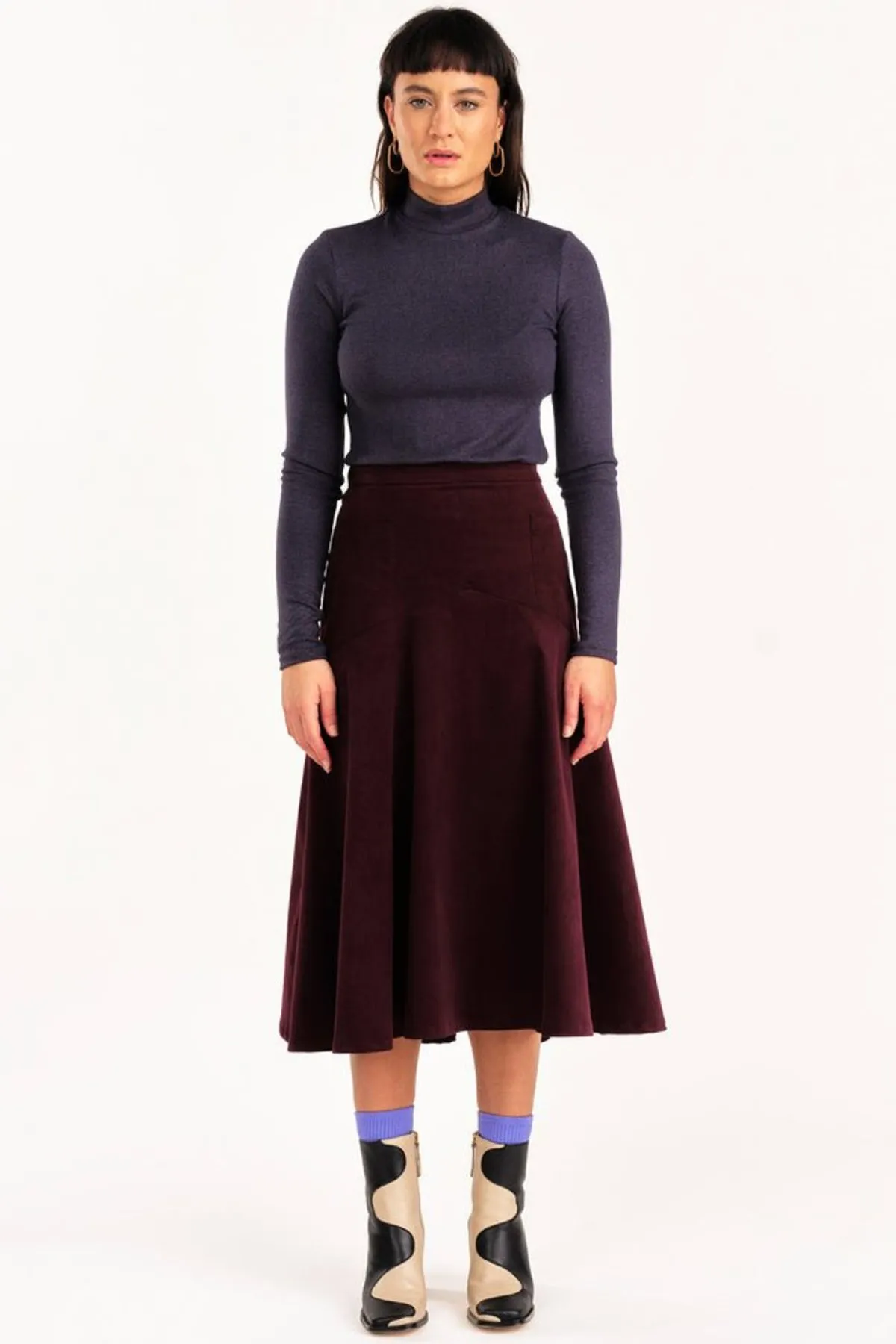 Fjord Skirt - Eggplant