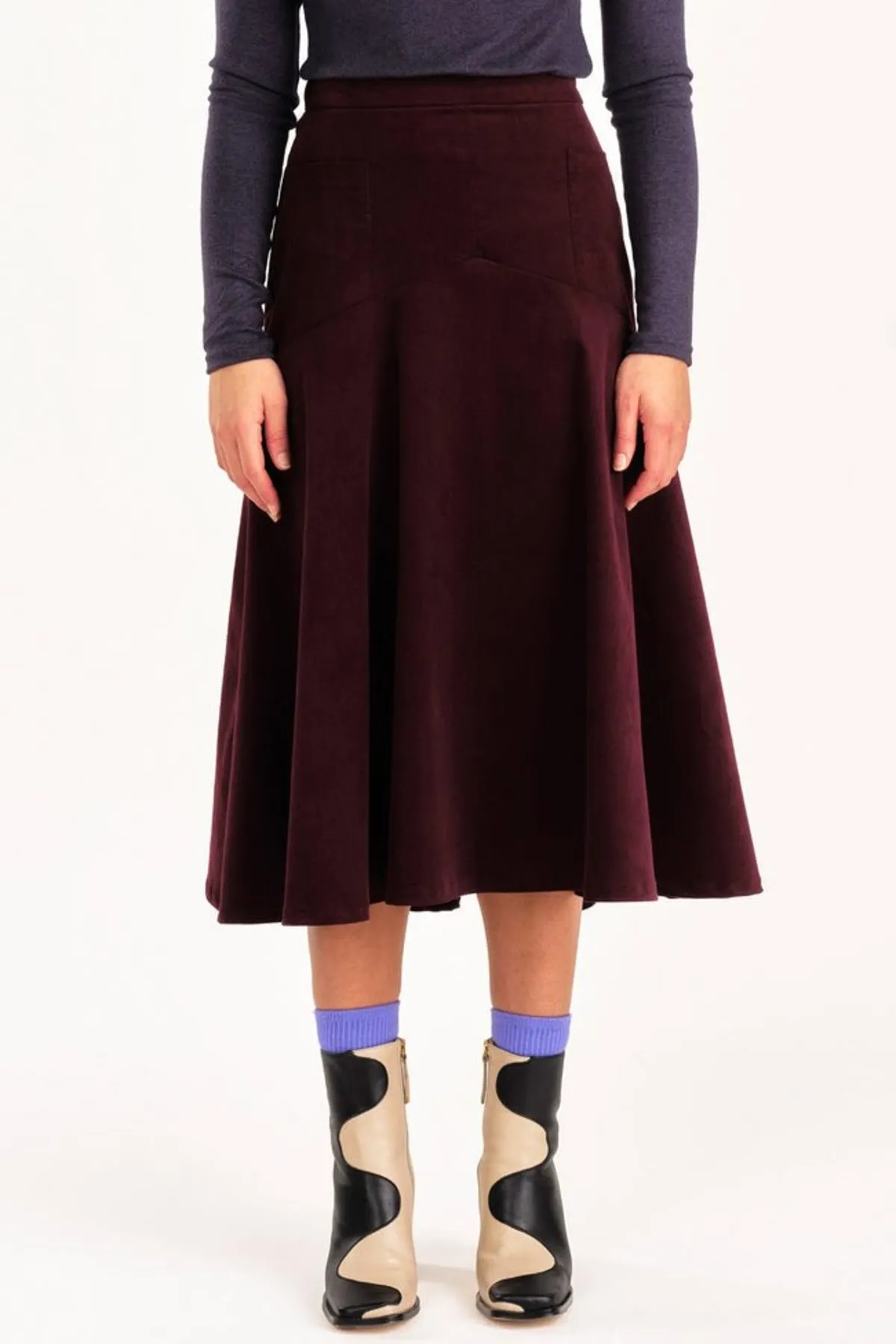 Fjord Skirt - Eggplant