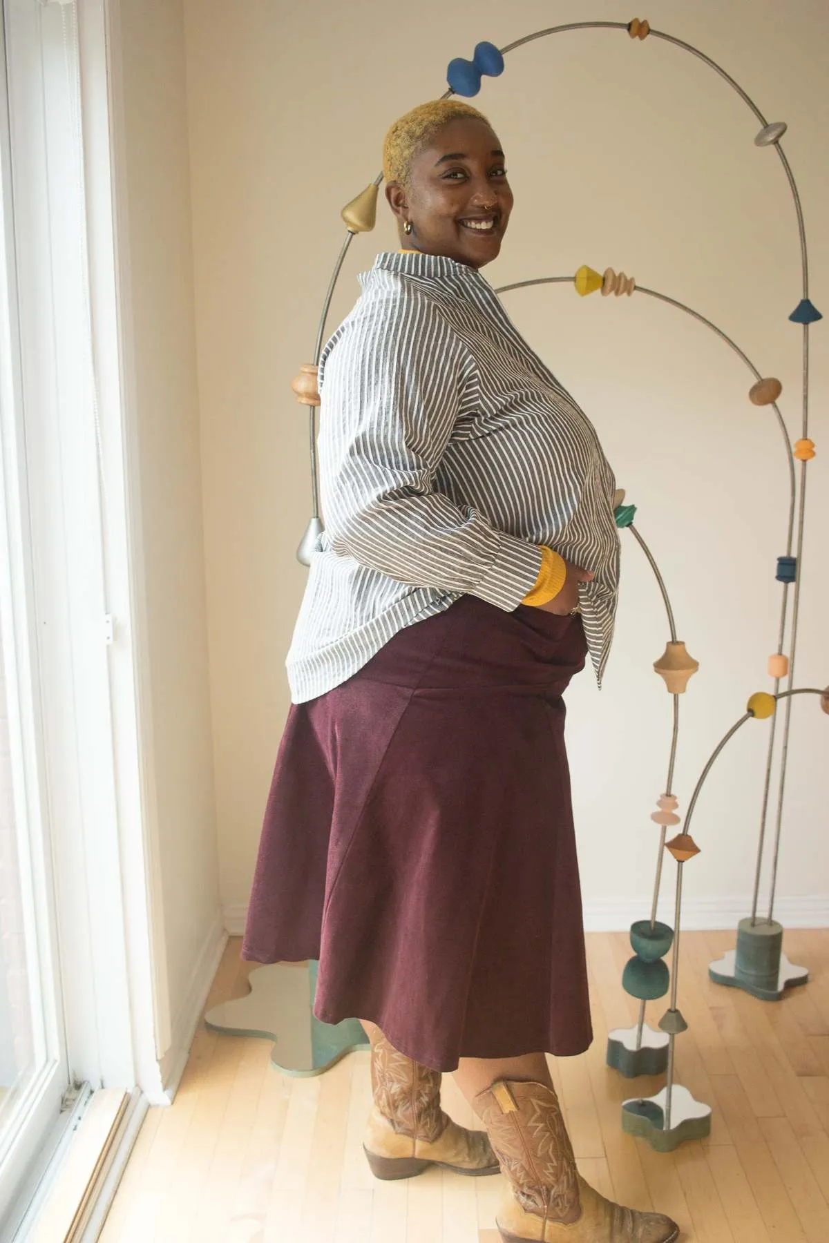 Fjord Skirt - Eggplant