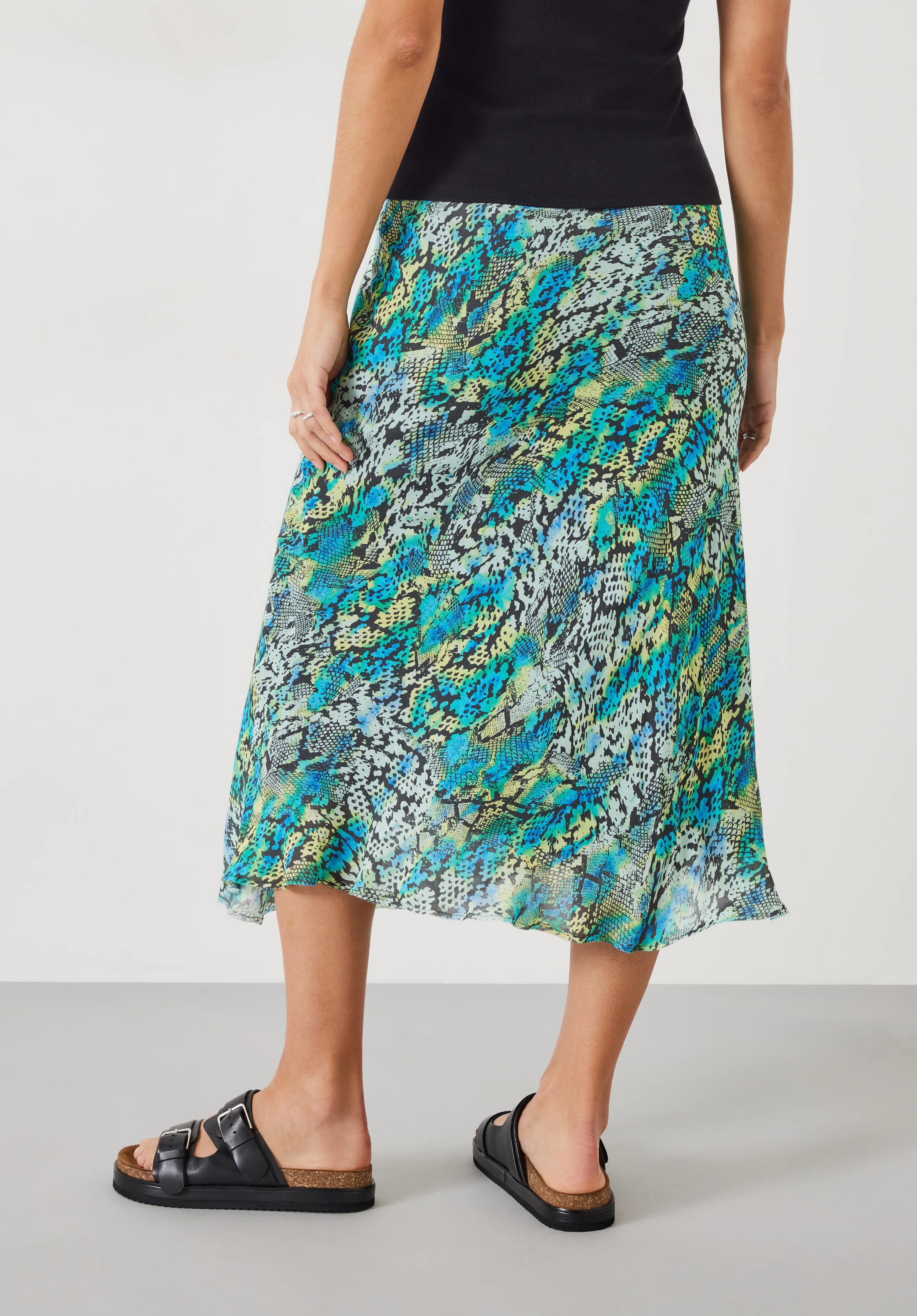 Hallie Printed Midi Skirt