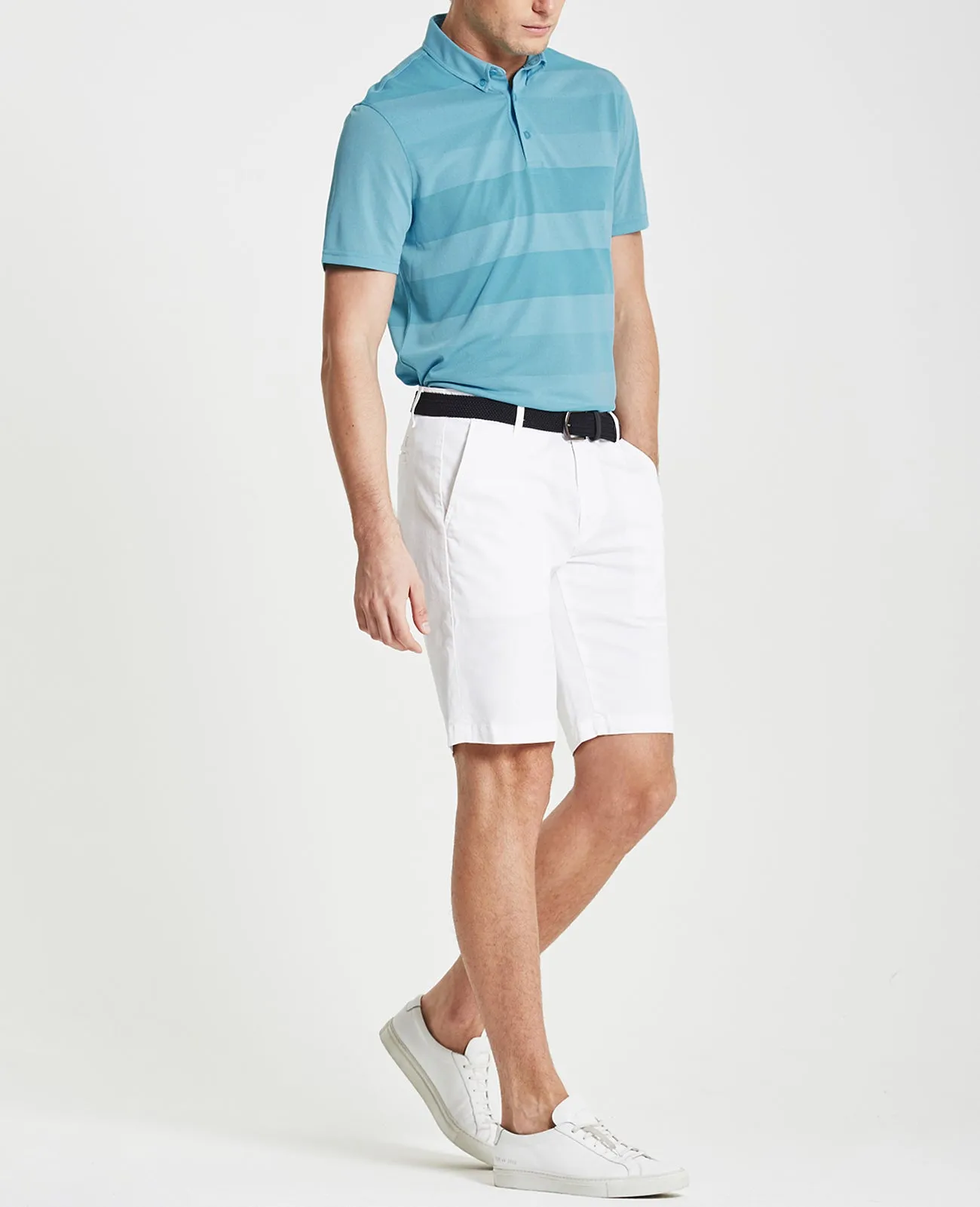     Hansen Stripe Polo   Green Label Collection  