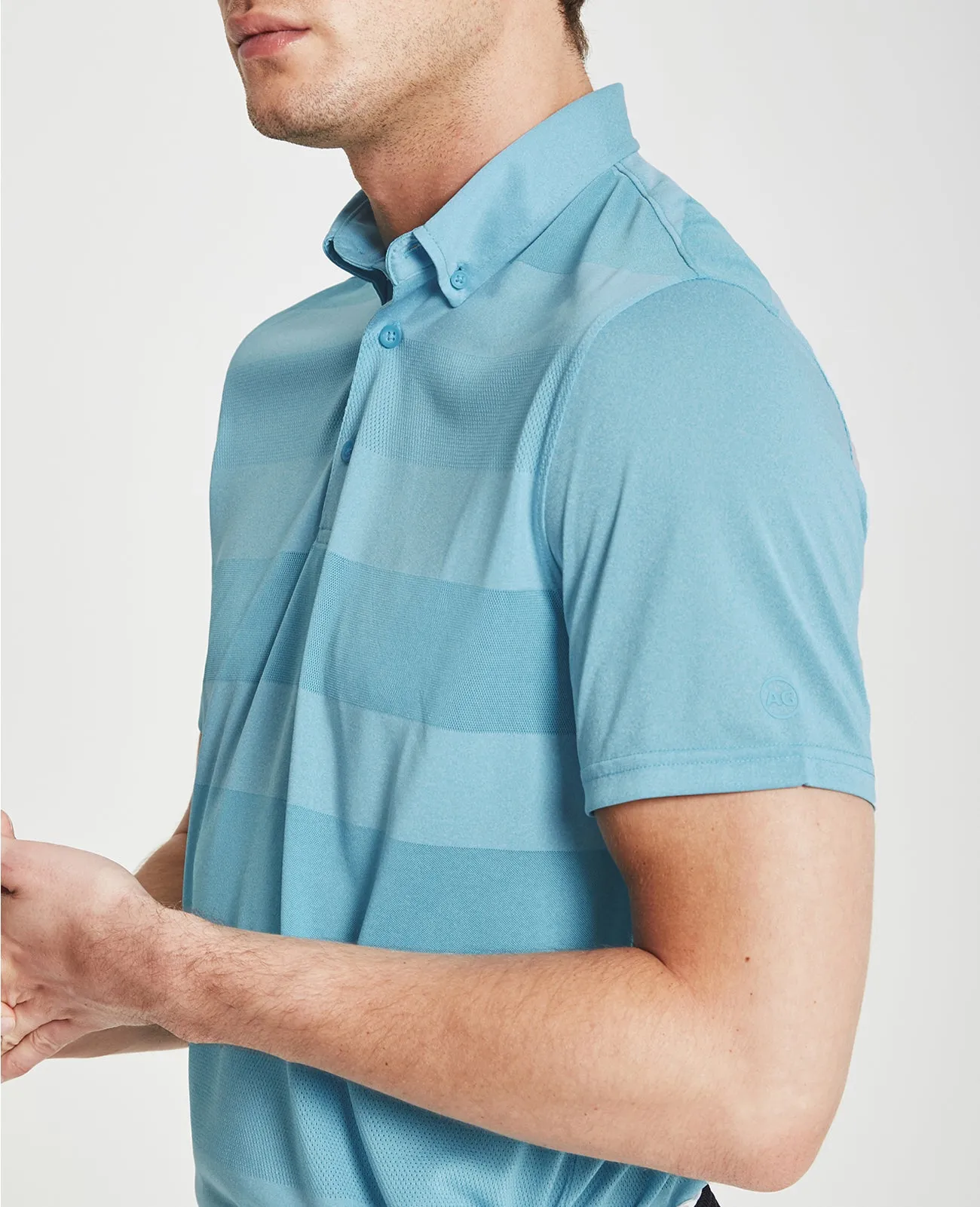     Hansen Stripe Polo   Green Label Collection  