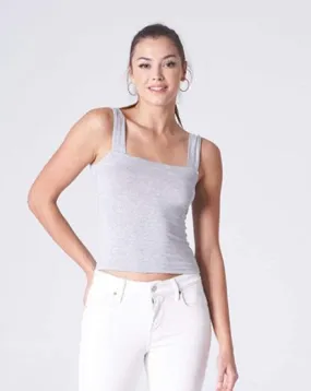 Heather Grey Fat strap tank