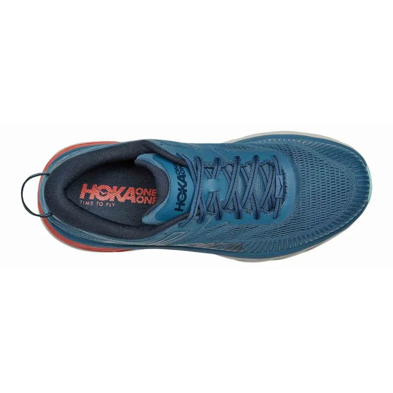 HOKA BONDI 7 REAL TEAL/OUTER SPACE FOR MEN'S