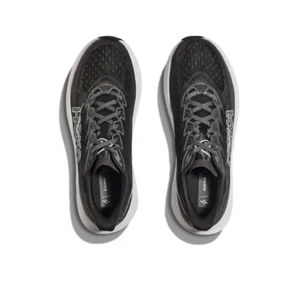 HOKA Men's Mach 6 (Wide Width) Black/White