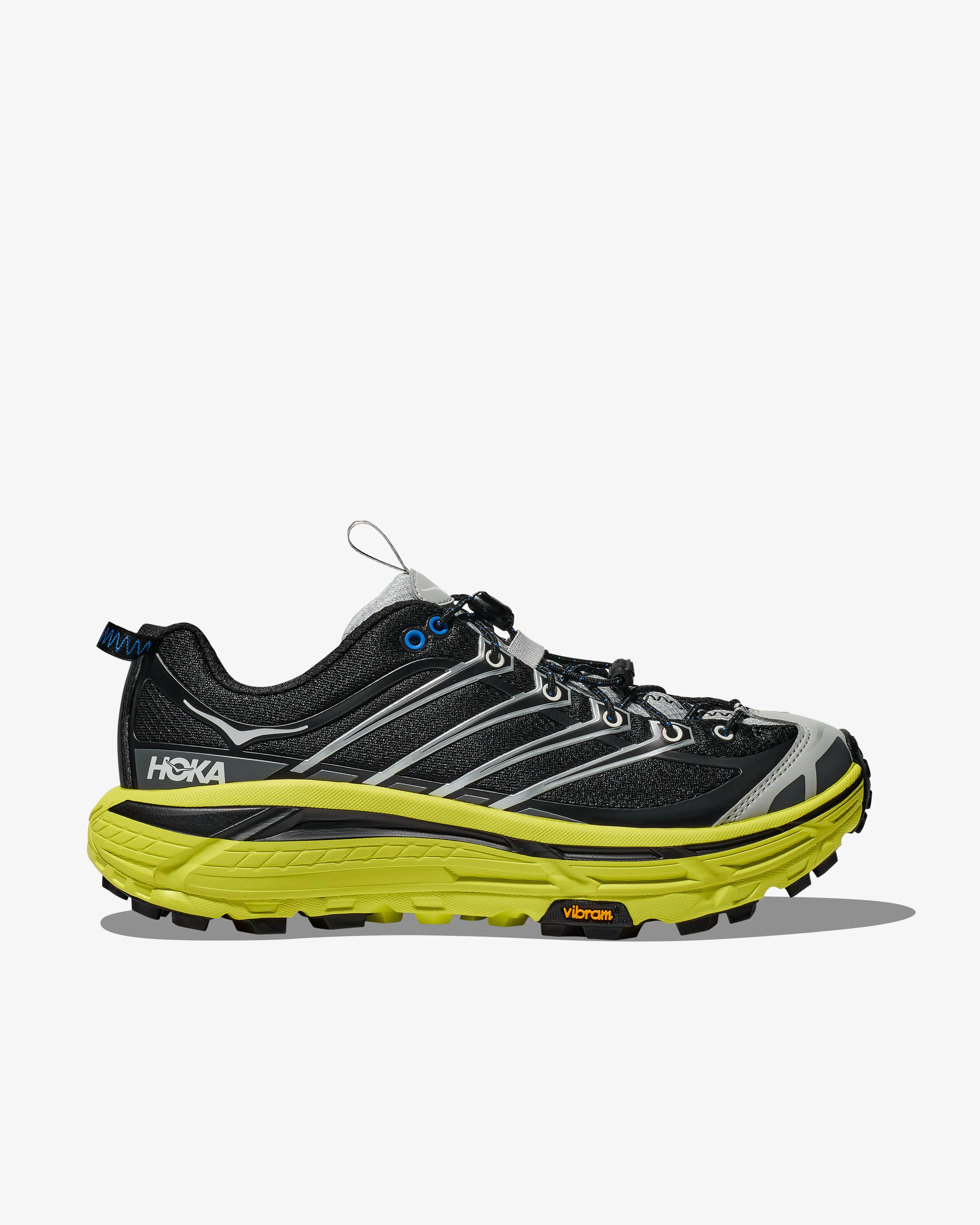 Hoka Men's Mafate Three2  Black/Hoka Citrus