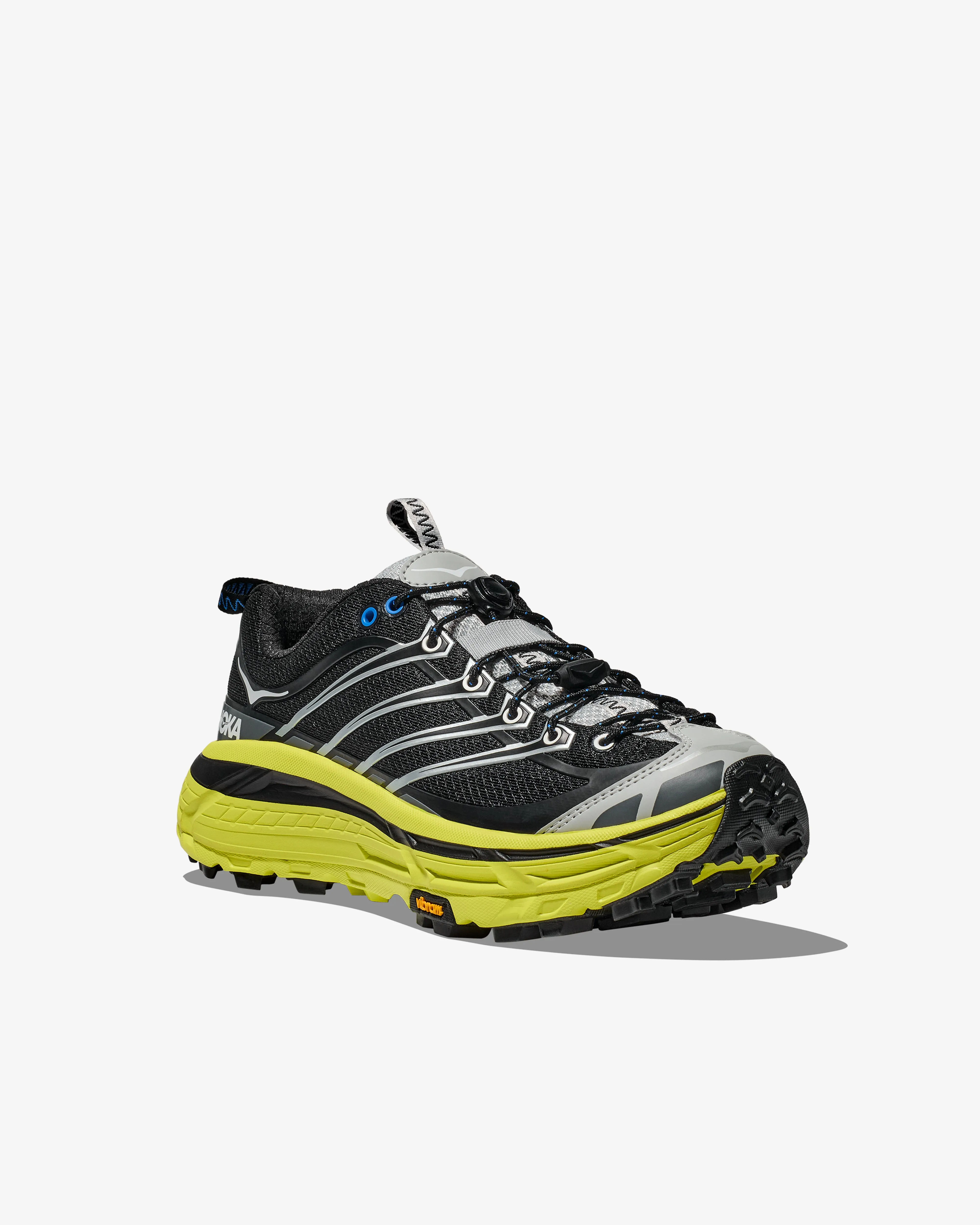 Hoka Men's Mafate Three2  Black/Hoka Citrus