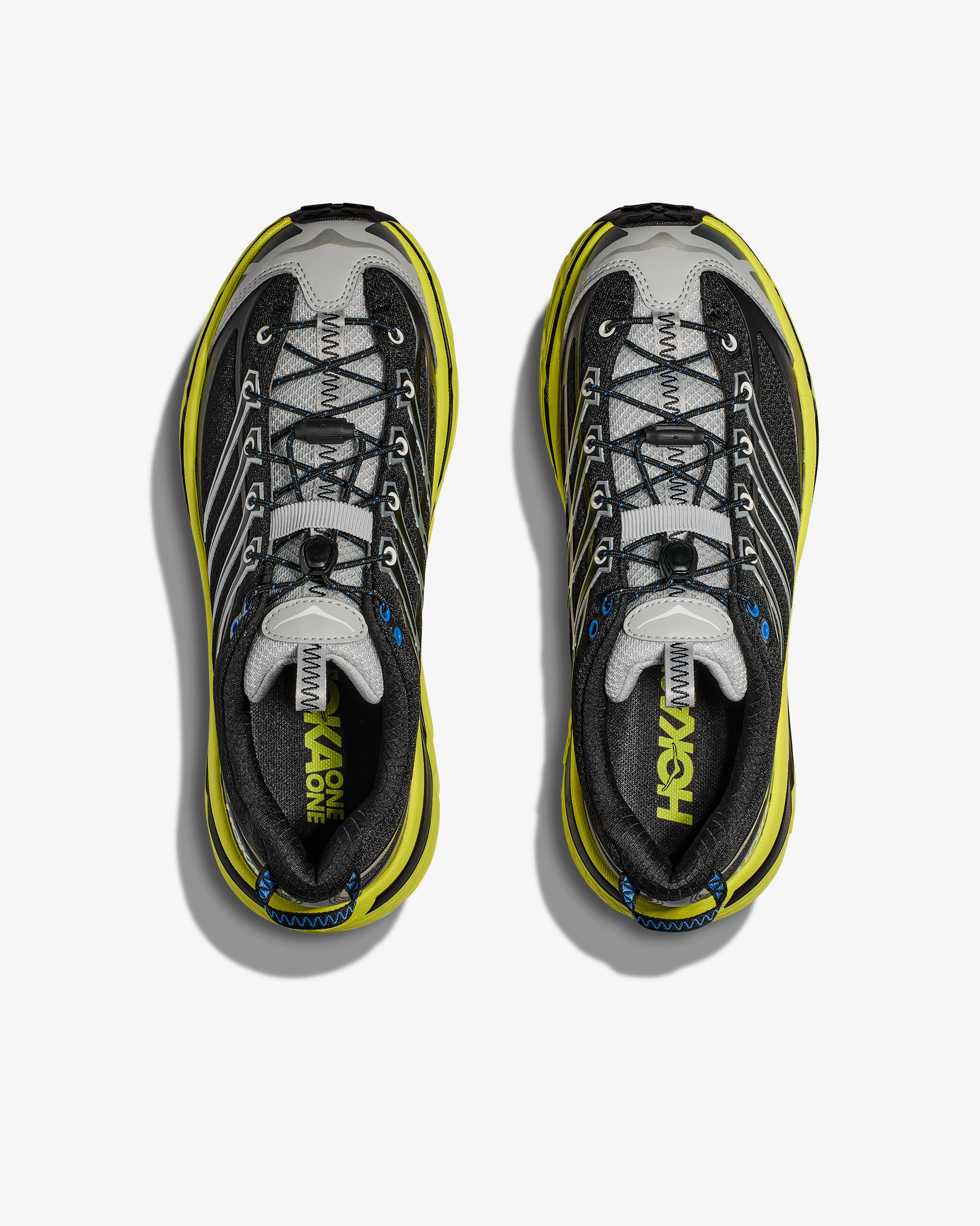 Hoka Men's Mafate Three2  Black/Hoka Citrus