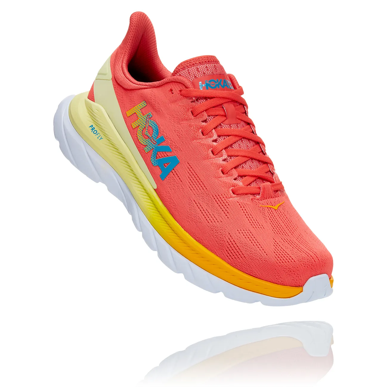 Hoka Men's Mach 4 Hot Coral/Saffron | Buy Hoka Men's Mach 4 Hot Coral/Saffron here | Outnorth